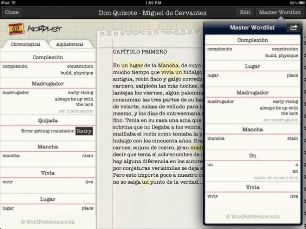 Lingo iPad Translate