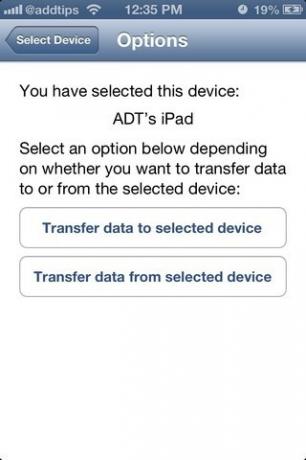 Επιλογές iOS για εναλλαγή συσκευής