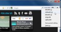 Browsizer: Anpassa och växla mellan olika fönsterstorlekar [Firefox]