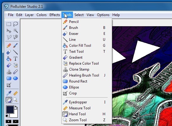 PixBuilder Studio 2 -työkalut