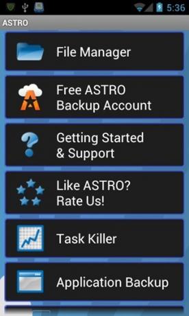 Astro Dateimanager