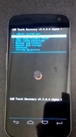 Възстановяване на докосване на Galaxy Nexus