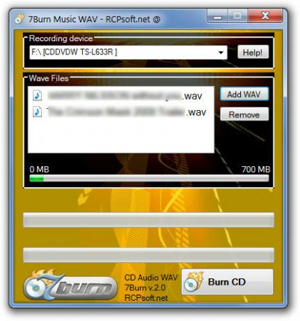 برنامج 7Burn Music WAV - RCPsoft.net @