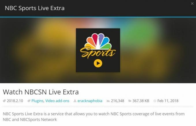 Bästa Kodi Sports Addon 3 -NBC Sports