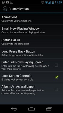 Přizpůsobení CM9-Music-App-Android