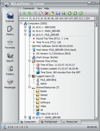 IP скенер на MyLANViewer