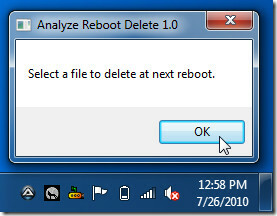 analizați reboot delete
