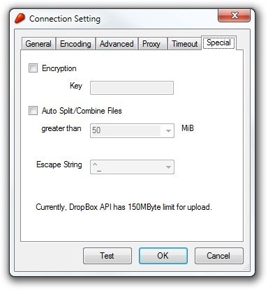 CarotDAV_Connection Setting_Special