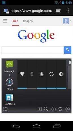 Slankioji reklamjuostė-Android skydelis