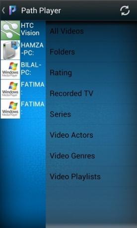 Pfad-Player-Android-DLNA