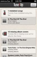 TuneUp Mobile pro iPhone: Rozpoznávání hudby, automatické opravy informací o písni