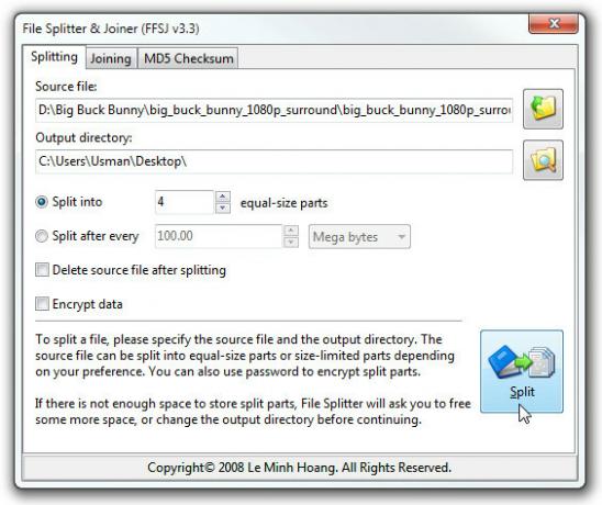 File Splitter & Joiner (FFSJ v3.3)