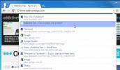V Omnibarju za Chrome prenesite spustni seznam URL-jev najbolj priljubljenih strani Firefoxa