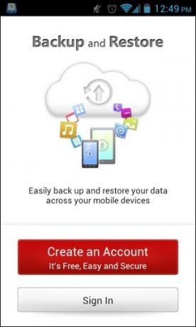 „Trend-Micro-Backup-Restore“ - „Android-Login“