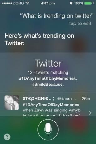 Siri iOS 7 Trends