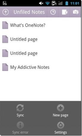 Notebook Microsoft-OneNote-Mobile-Android