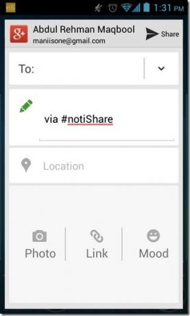 notiShare-Android-Share