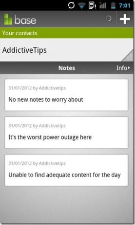 Notes de base Android