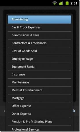 07-Skyclerk-Android-Expense- الفئات