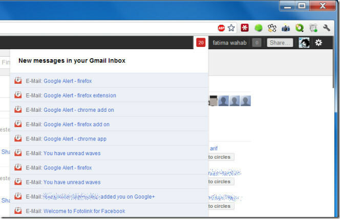 GMail الأصلي لـ Google Plus - Beta