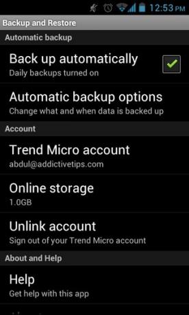 Trend-Micro-Backup-Restore-Android-Setări-Main