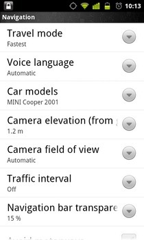 13-rute-66-Karte-Navigacijski sustav Android navigacija-postavke