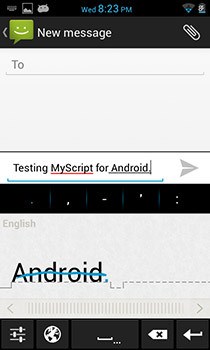 מחוות MyScript-Android-keyboard-delete