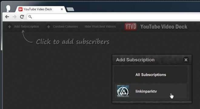 YouTube Video Deck add