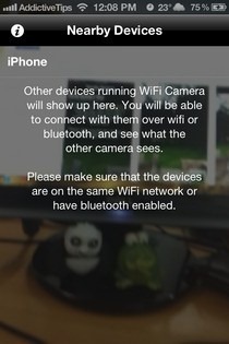 WiFi kameras iOS mājas lapa