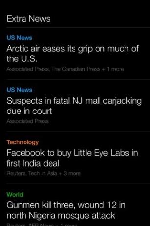 Yahoo News Digest iOS Extras