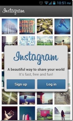 Instagram Android-Login