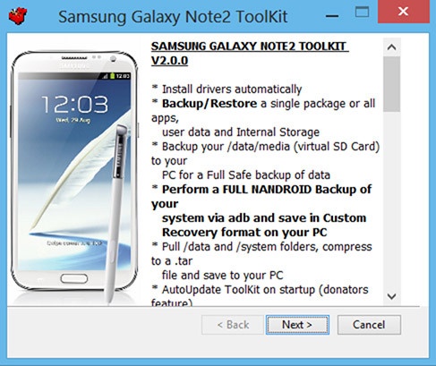 Boîte à outils tout-en-un Galaxy Note2