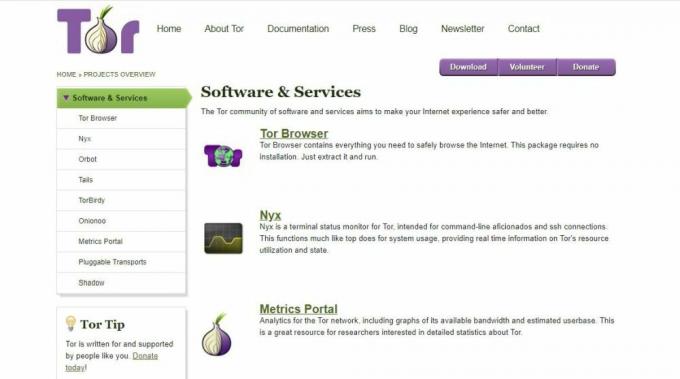 Usos diarios para Tor 3 - sitio web de Tor