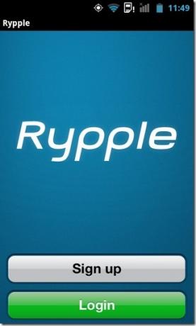 Rypple Android-Login