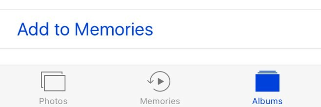 aggiungi ricordi - iOS 10