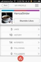 „StumbleUpon“ „iOS“: puslapių peržiūra ir spalvų kodavimas pagal pomėgius