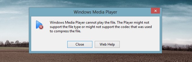 Windows 8 Codec_Codec Error Windows media