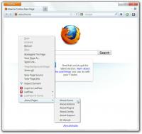 Достъп за страници в Firefox от контекстното меню с десния бутон на мишката
