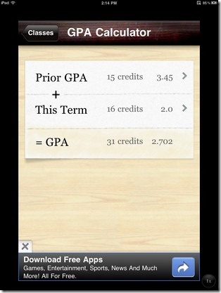 GPA-kalkulator